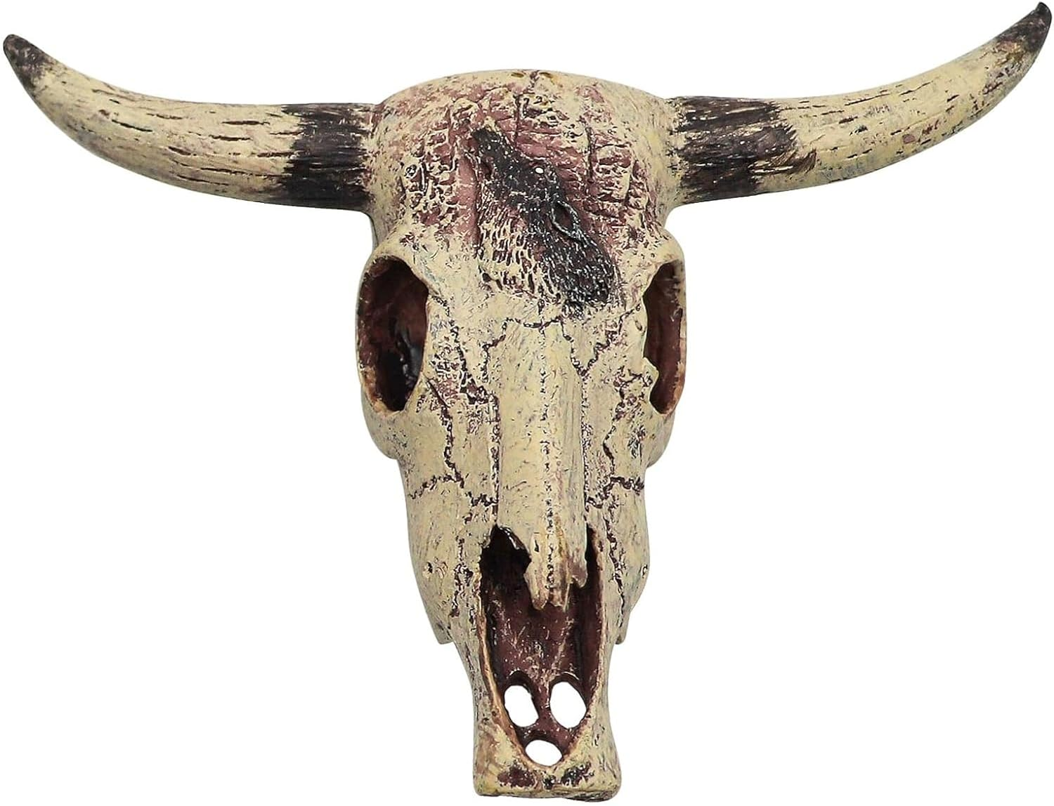 Bearded Dragon Aquarium Tank Decor, Fish Tank Small Skull, Resin Cattle Skull Reptiles Hideouts Decorations, Decor Statue for Fish Aquarium Cave Landscape, Home Bar D&eacute;cor (Classical)