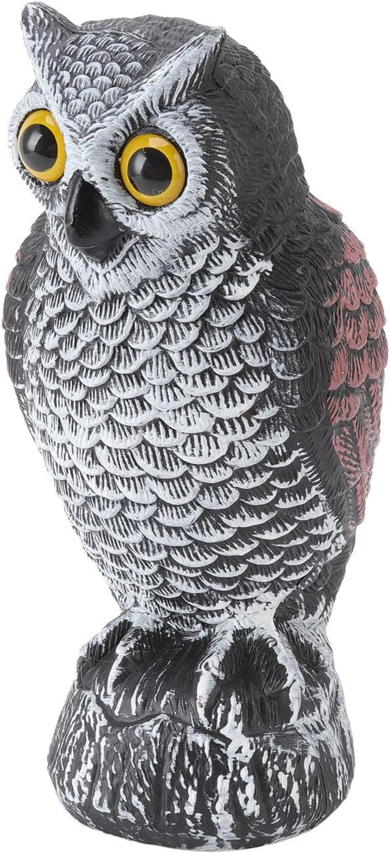 Owl Decoys, Fake Owl to Scare Birds Away, Waterproof and Sun Protection Plastic Owl Statues for Bird Control, Pigeon Deterrent, Enemy Scarecrow for Garden Yard Outdoor, Halloween