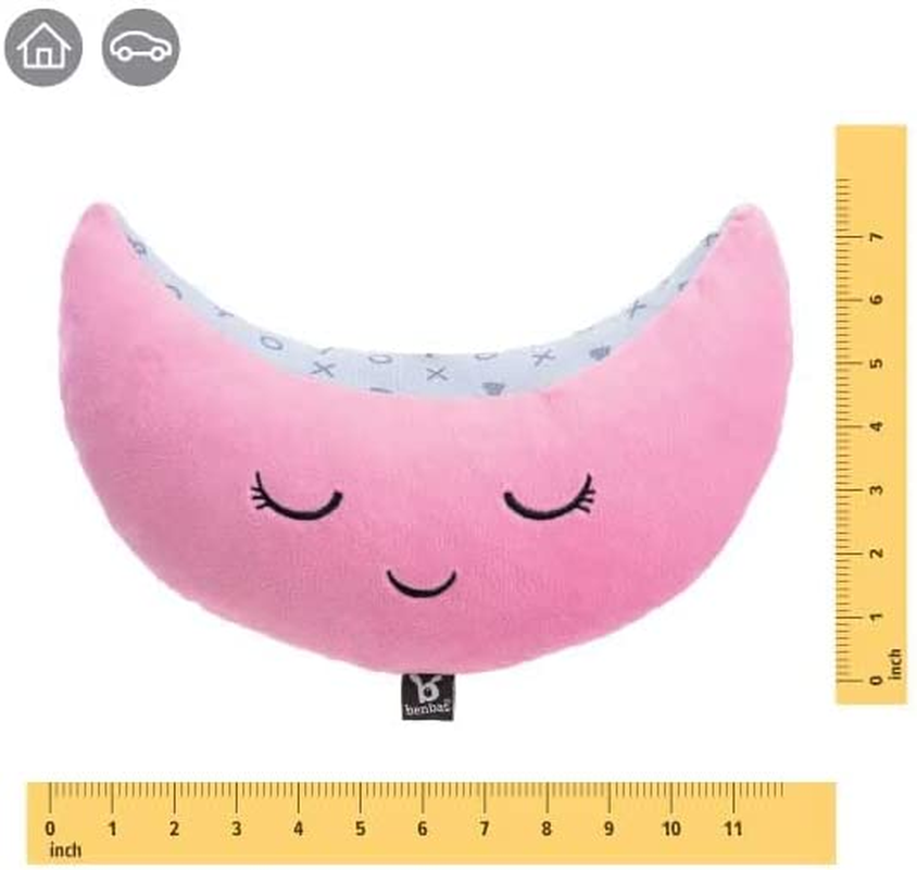 Benbat Mooni Seat Belt Head Support Travel Pillow for 4 Years and Above, Pink image number 3