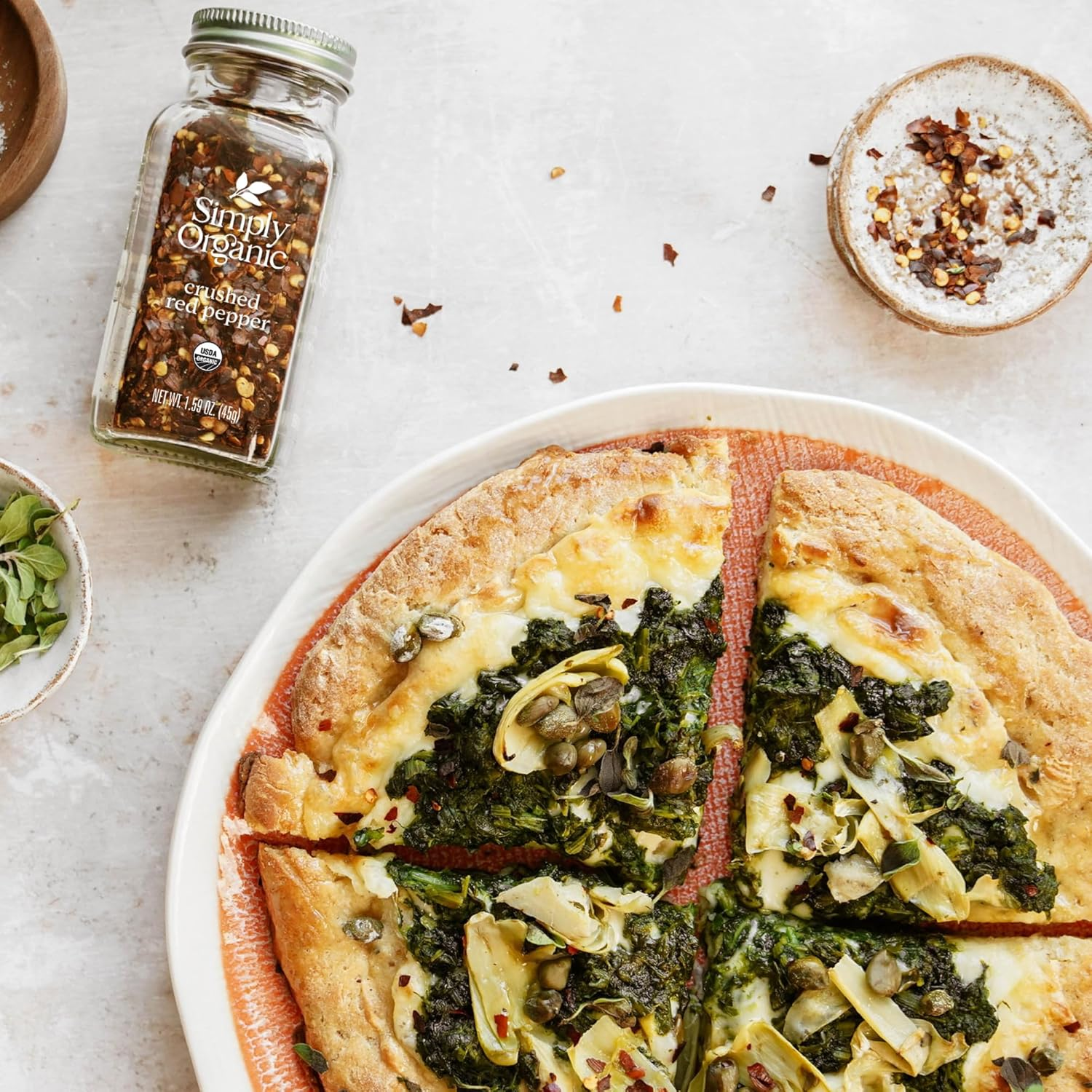 Simply Organic Crushed Hot Red Pepper Large Glass, 45G image number 3