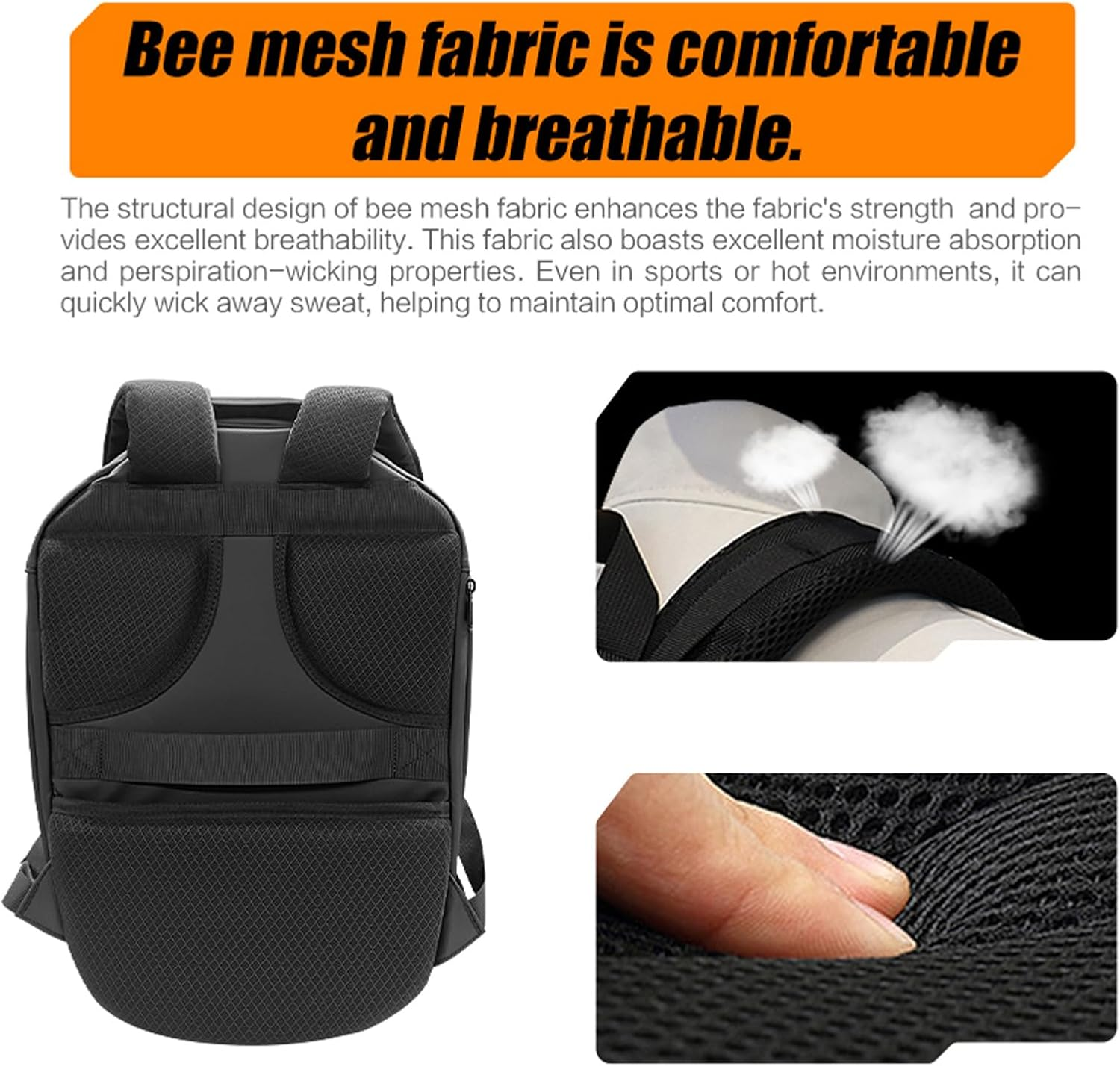 LED Backpack, Programmable Screen Water Proof Backpack with APP Control, 18 Inch Motorcycle LED Backpack for Men and Women image number 2