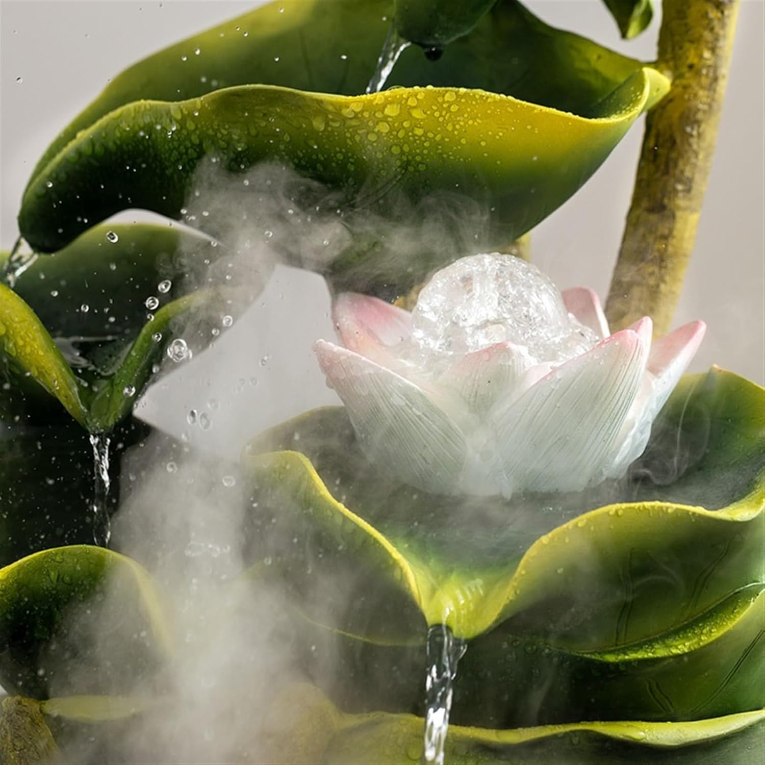 Outdoor Fountain New Chinese Landing Water Fountain, Living Room Courtyard Decoration, Home Accessories, Decorative Lotus image number 6