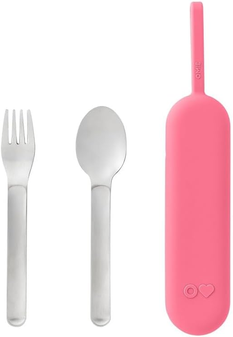 Omie Omiebox up Stainless Steel 3 Piece Utensil Set - Blush image number 3
