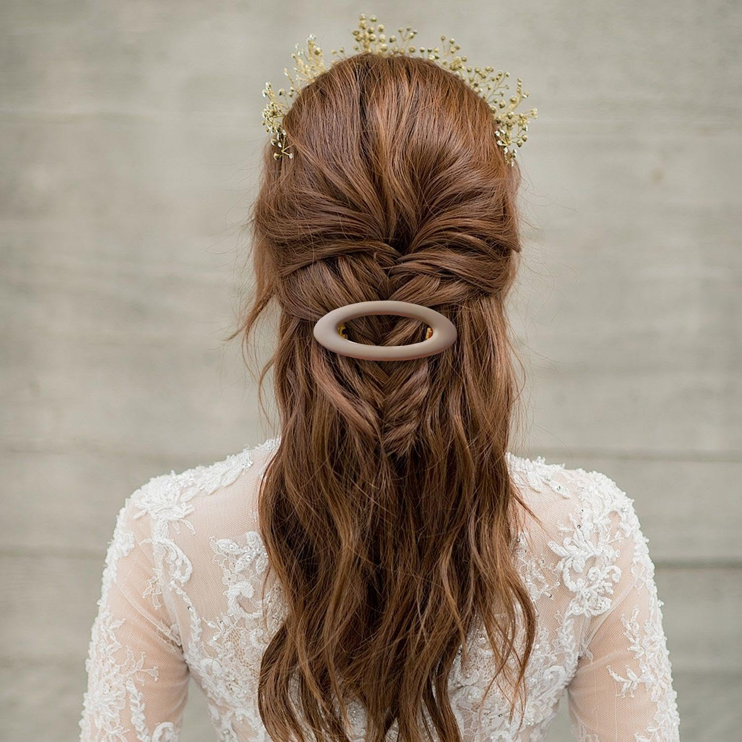 Pack of 4 Oval Hair Pins, Large Hair Pins, French Hairpins, Elegant Hair Pins, Cute Hair Accessories for Girls image number 3