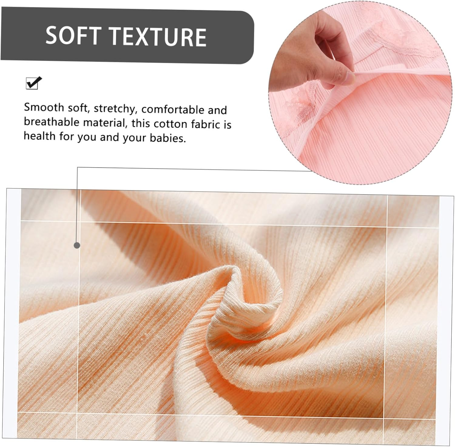 3Pcs Cotton Maternity High Waist Panties for Pregnant Women Adjustable Band and Soft Fabric for Daily Comfort and Postpartum Recovery image number 1