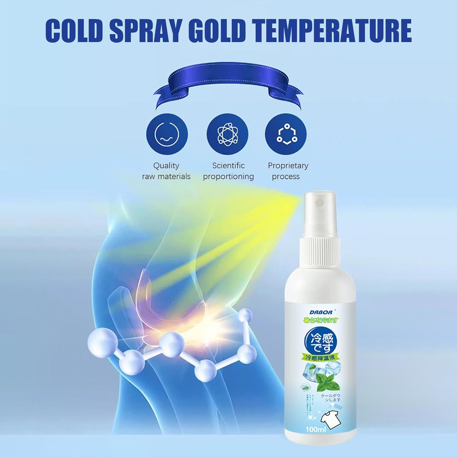 Refreshing Spray Summer - Refrigerant, Instant Moisture Spray | Natural Cooling, Instant Feeling of Freshness with Plant Extracts for Excursions, Campsite, Plei Activities image number 2