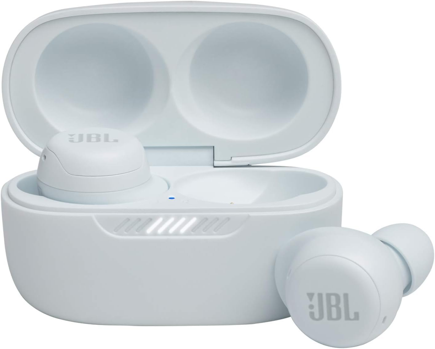 JBL Live Free NC + TWS True Wireless In-Ear Noise Cancelling Headphones - White image number 2