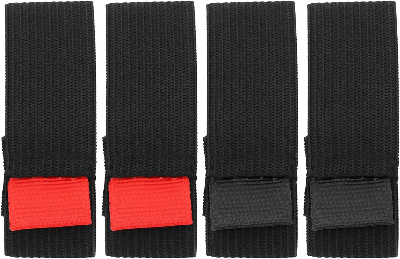 VGOL 4-Pack Fishing Reel Protective Straps Elastic Fishing Reel Straps with Reels Anti-Wear Fishing Gear Protective Accessories