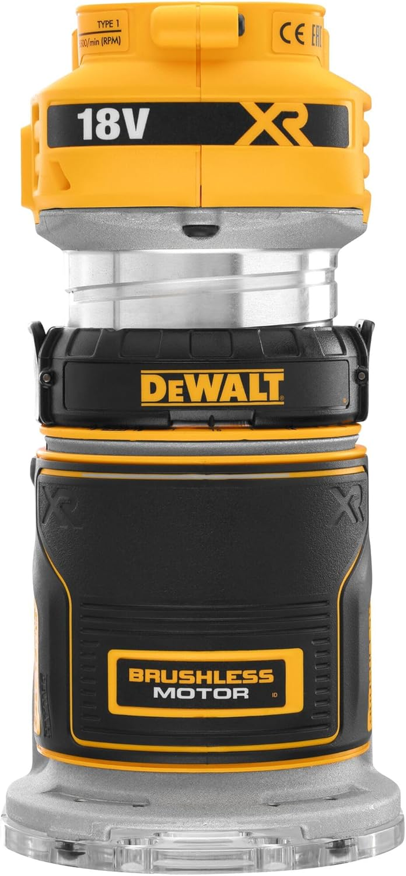 Dewalt 18V XR Li-Ion Cordless Brushless 6.35 Mm Laminate Trimmer Router image number 1