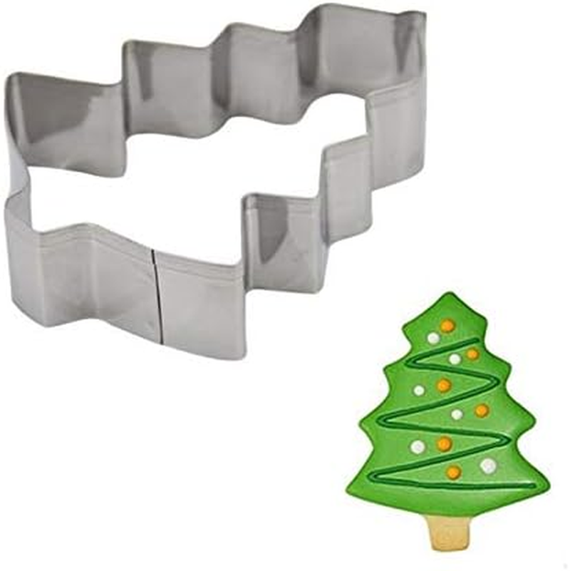 3Pcs Christmas Tree Shape Cookie Tools Cake Molds Kitchen Cupcake Decoration Baking Fondant Moulds Zhengpingpai image number 1