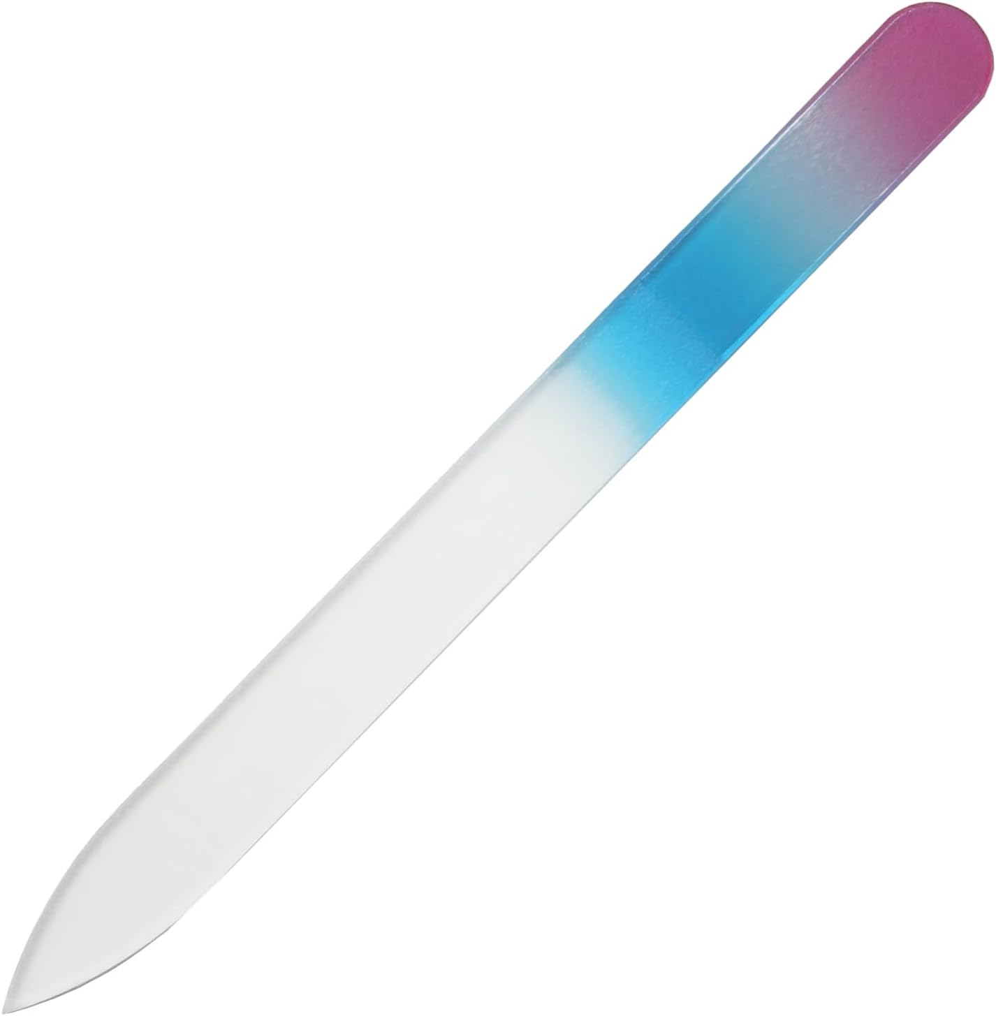 Shin Asahi Corporation Merites Glass Nail File Tricolor Type D M Single Sided Multicolor 48 CT048
