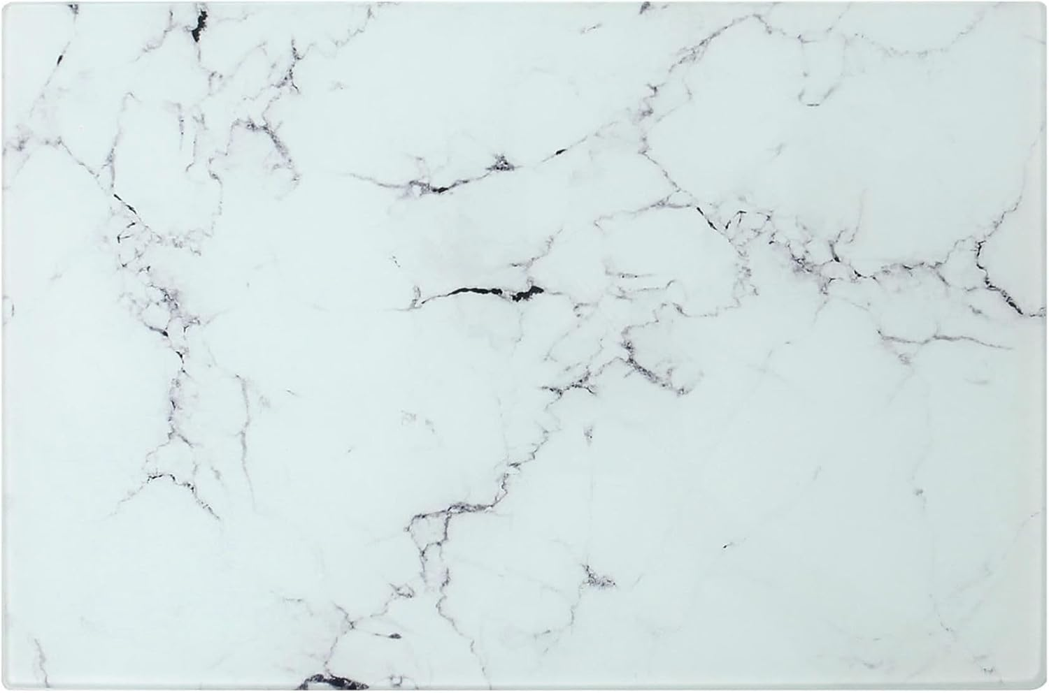 Harbour Housewares Rectangle Glass Chopping Board - 50Cm X 40Cm - Marble - 1X Tempered Heat-Resistant Home Kitchen Worktop Saver Hob Cooker Stove Top Surface Protector Cover Cutting Boards