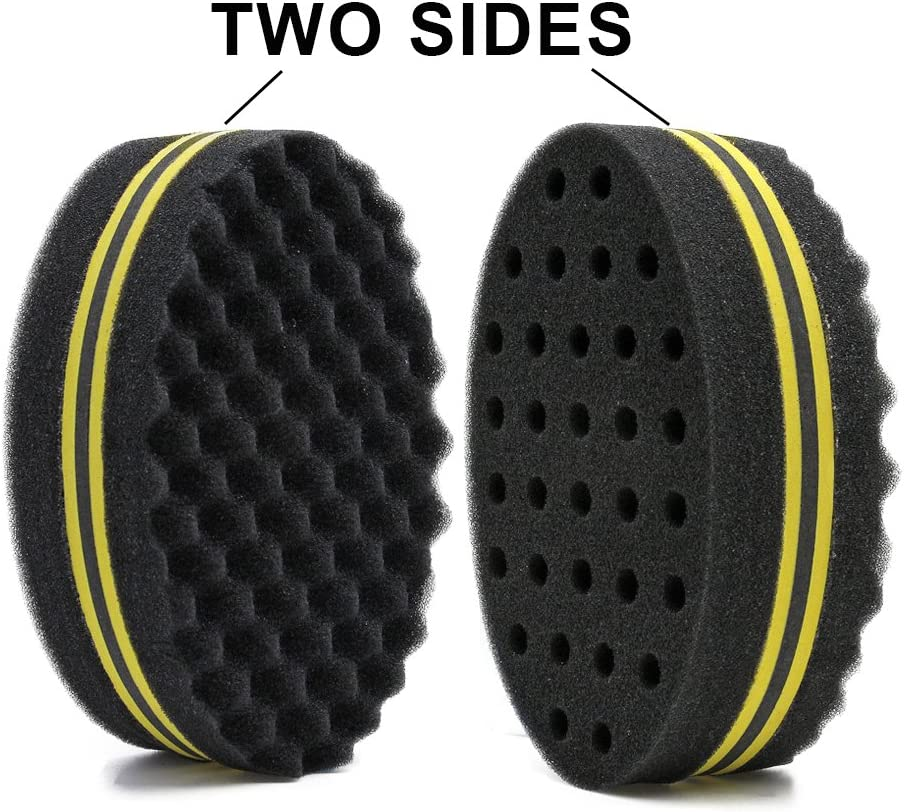 4 Pcs Varied Small Hair Twist Sponge Brush for Dreads Locking Twist Afro Curl Coil Wave Hair Care Tool (Blend) image number 4