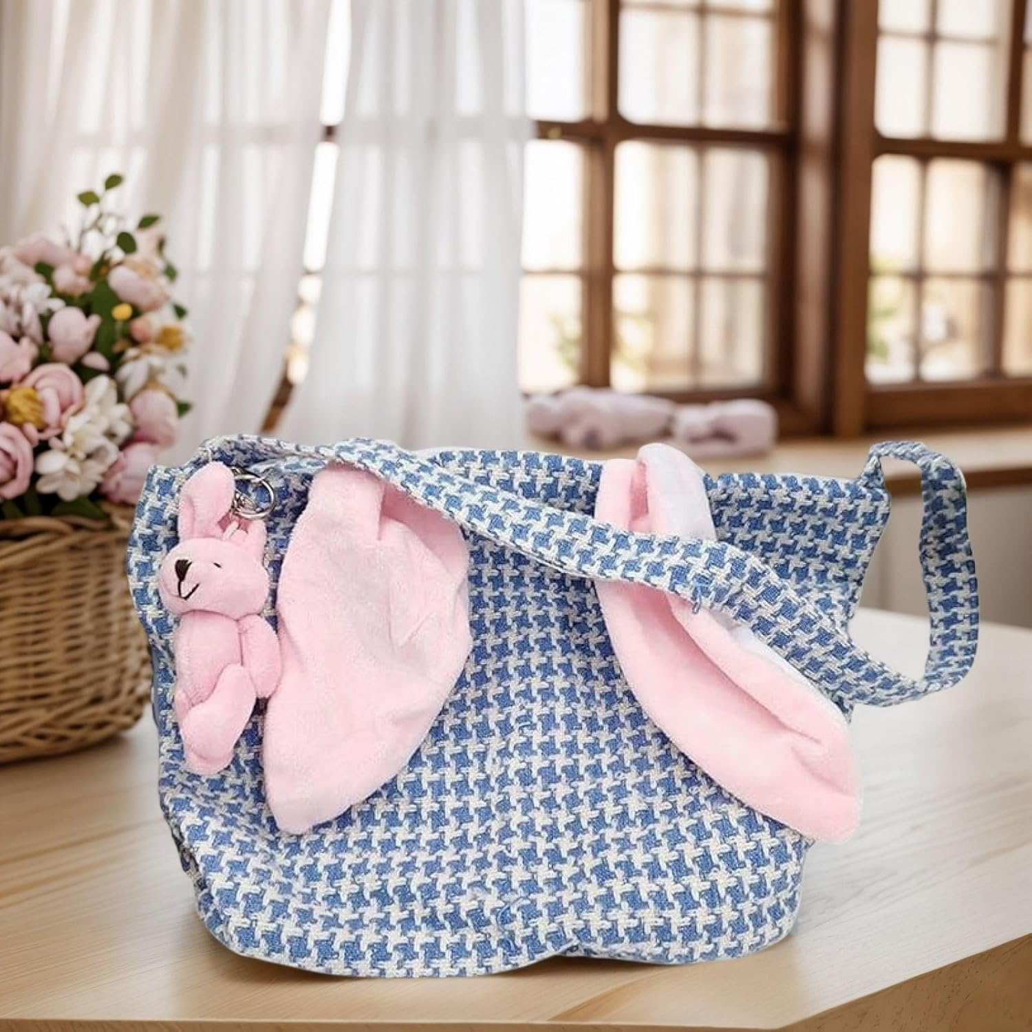 Portable Tote Bag for Women, Reusable Cloth Bag, Easter Bag, Funny Craft Tote Bag for Home, School, Studio, Travel