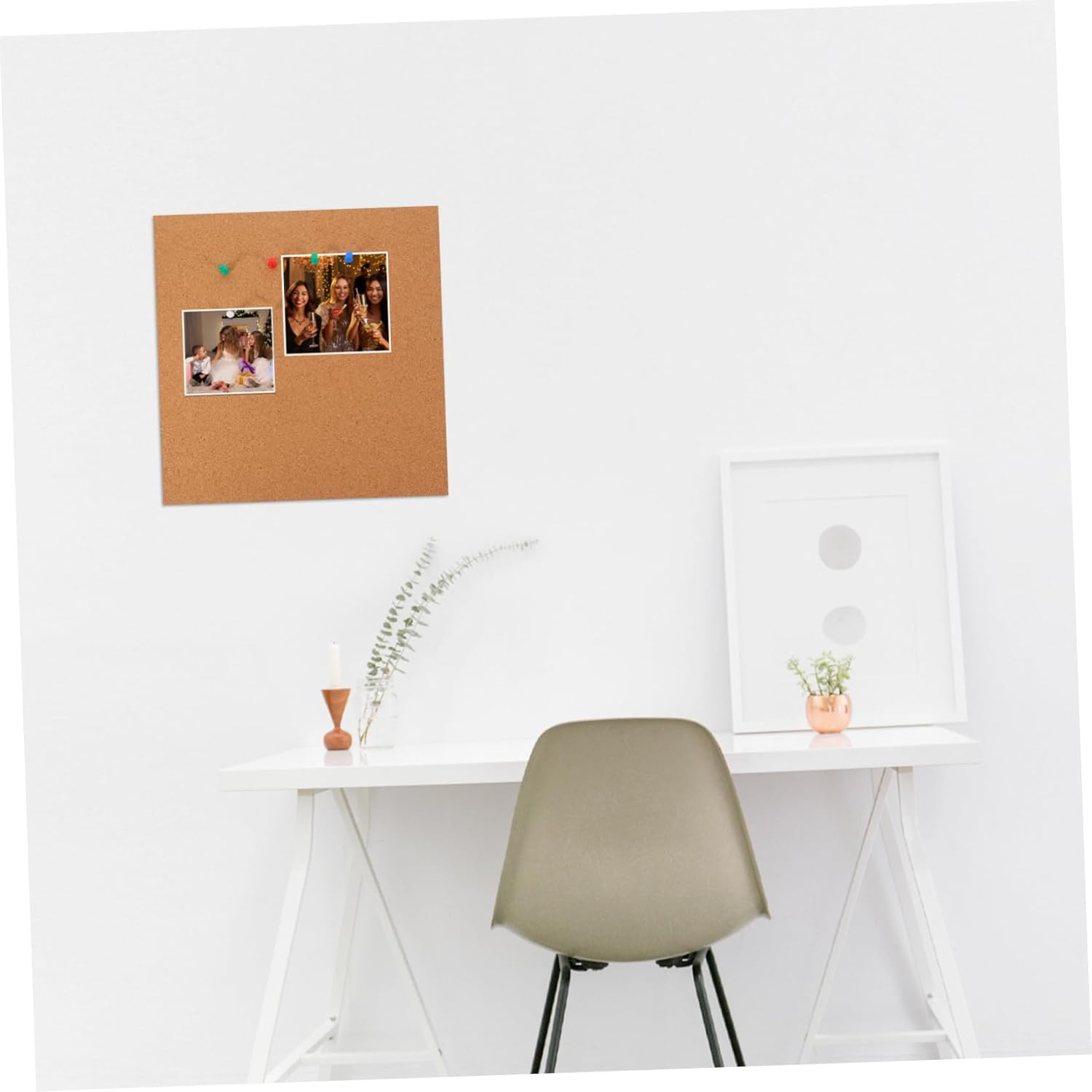 RORPOIR 1Set Self-Adhesive Cork Bulletin Board Notice Board for Classroom Home Office Creative Memo Display for Notes Photos Reminders Easy to Use image number 5