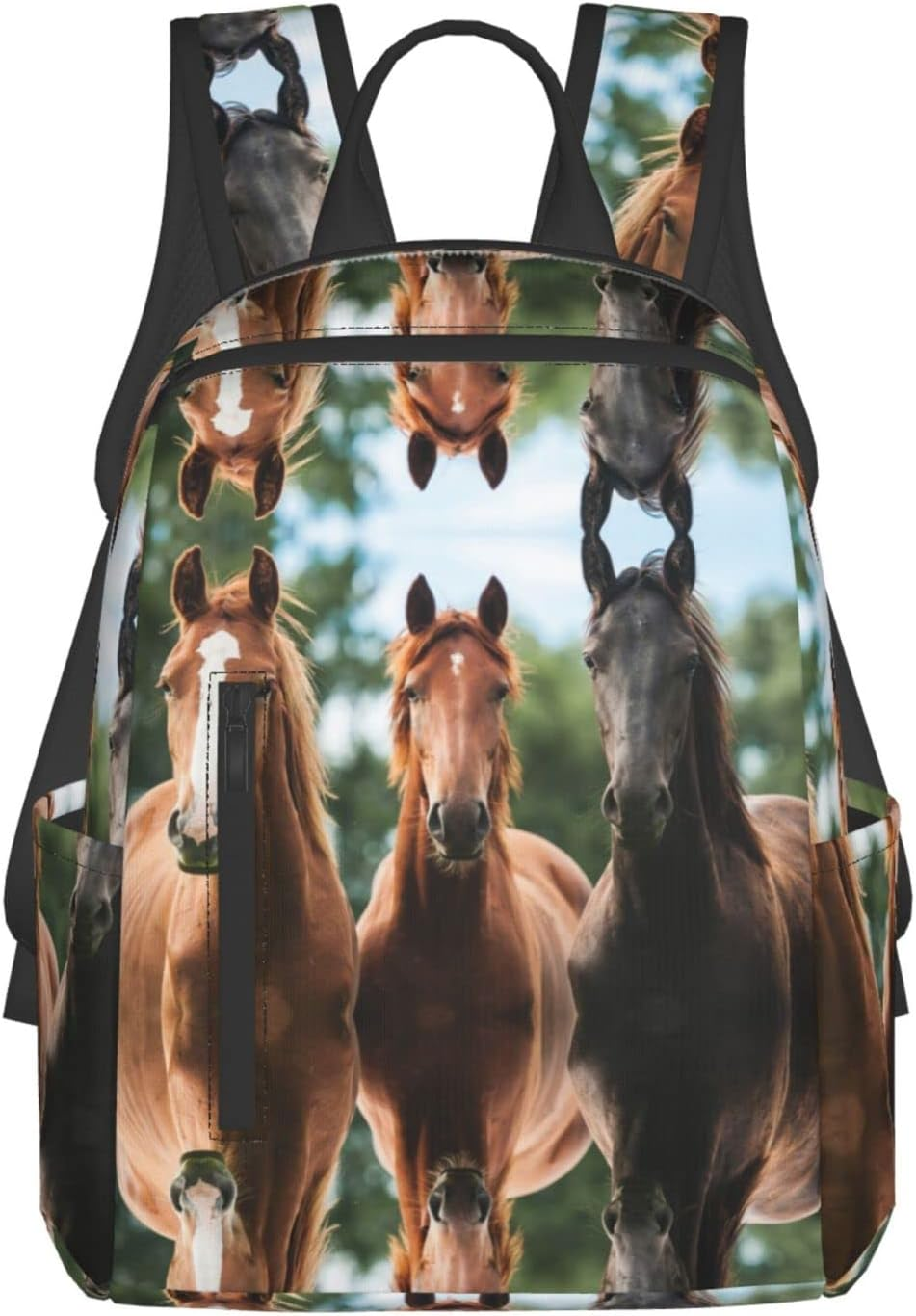 Obabo Peaks Owl Light Leisure Backpack,Laptop Backpack,Travel Bags,Multi-Purpose Backpack,Unisex,Portable,Comfort