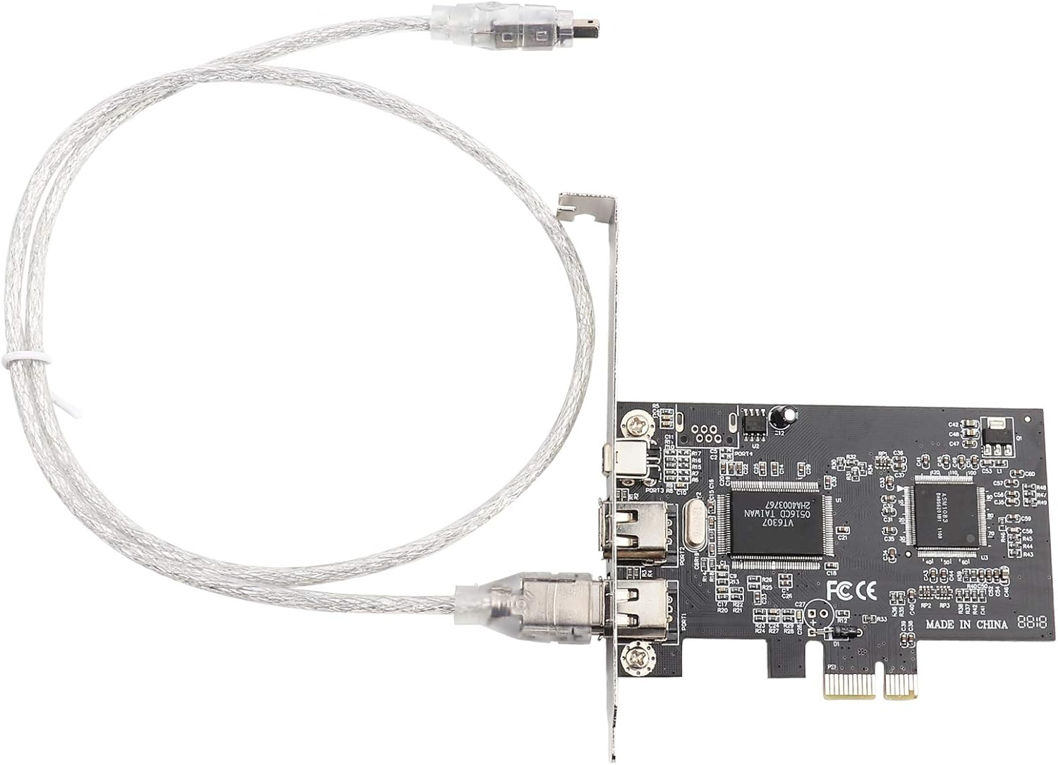 Firewire PCI Express Card, PCI-E PCI Express Firewire 1394A IEEE 1394 Controller Card with Firewire Cable, Firewire Port Cards, for Windows Firewire Card 1394 image number 5