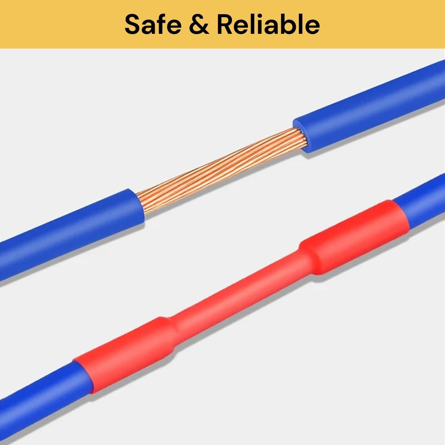 EZONEDEAL 164PCS Heat Shrink Tubings 2:1,Wire Cable Wrap Assortment Tube Sets Electric Insulation Heat Shrink Tube Kit image number 1