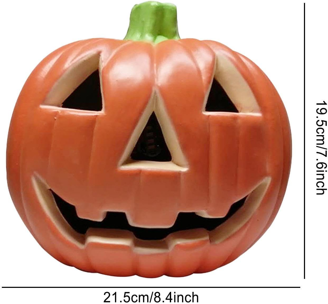 Light up Pumpkin Lantern | Battery Operated Pumpkin Face Lights Halloween Decoration | Party Supplies for Bar, Celebration, Home, Living Room, Garden, Yard image number 6