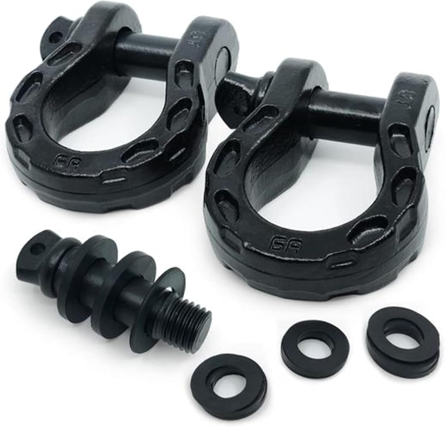Gearamerica Mega Shackles | Matte Black (2PK)
