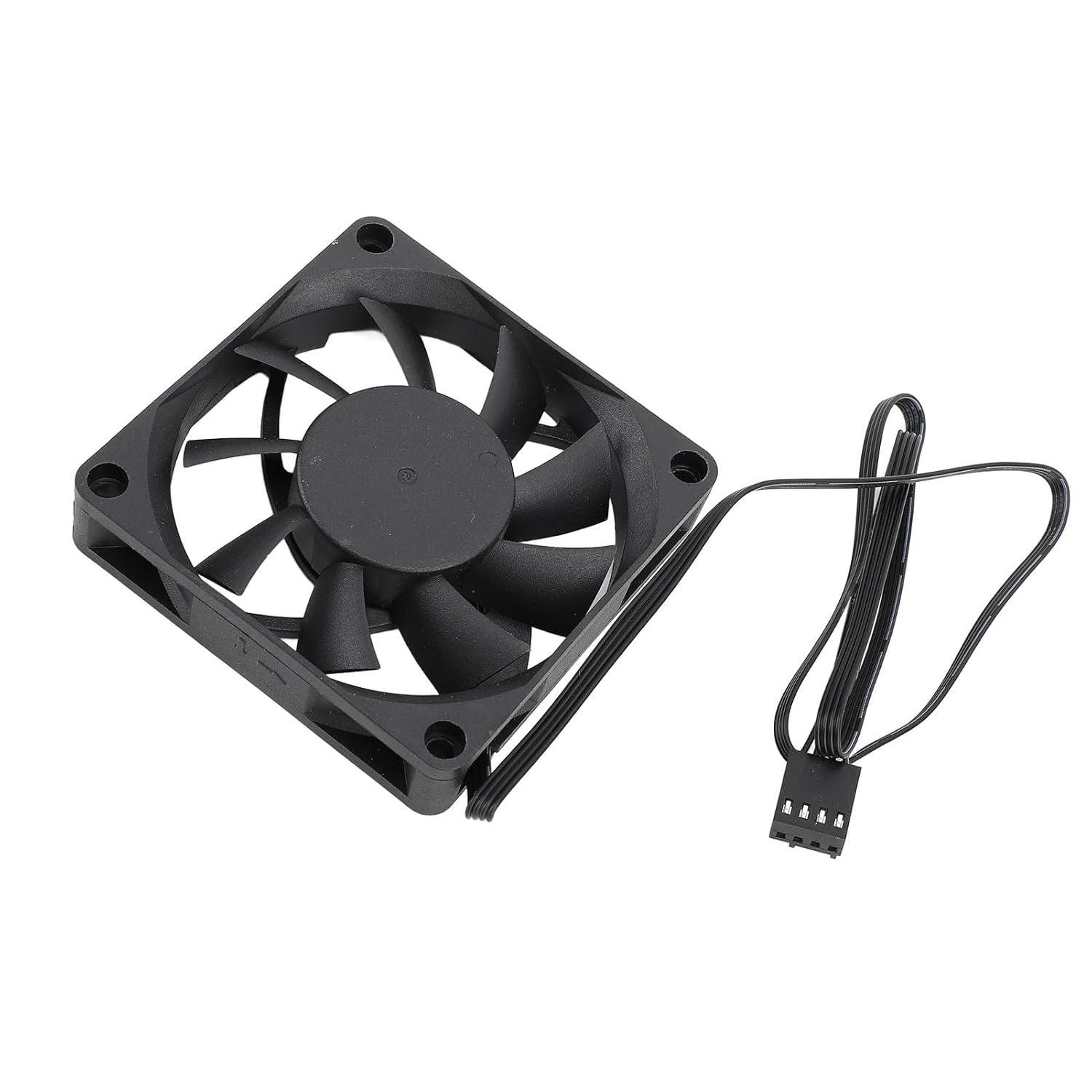 Yduupxe 70Mm PWM Ball Bearing Cooling Fan Easy Installation for Computer Case, 2500RPM 4 Pin PWM Fan, Black, 1 Pack for Home Desktops image number 4