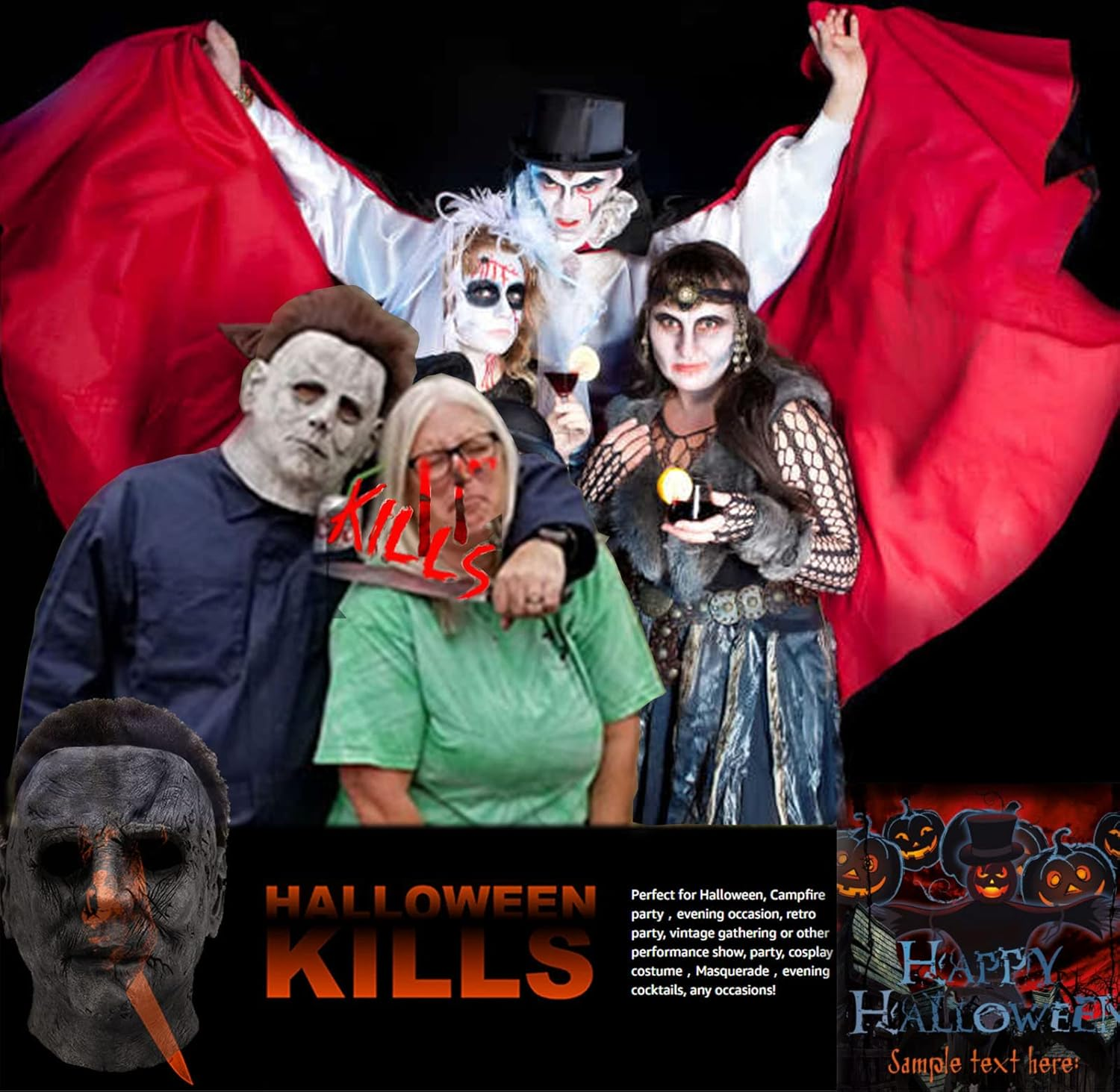 Latex Horror Masks 2022 New Halloween Michael Myers Mask Halloween Latex Scary Masks for Cosplay Costume Latex Props image number 3