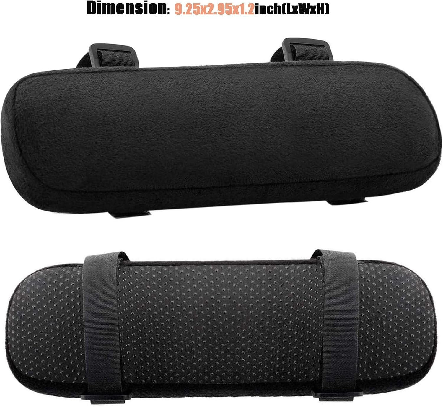 2 Pack Chair Armrest Pads 2 Pack - Memory Foam Elbow Cushion, Adjustable & Non-Slip for Office/Home/Gaming Chairs, Washable & Universal Fit - Pressure Relief for Wrists, Arms image number 2