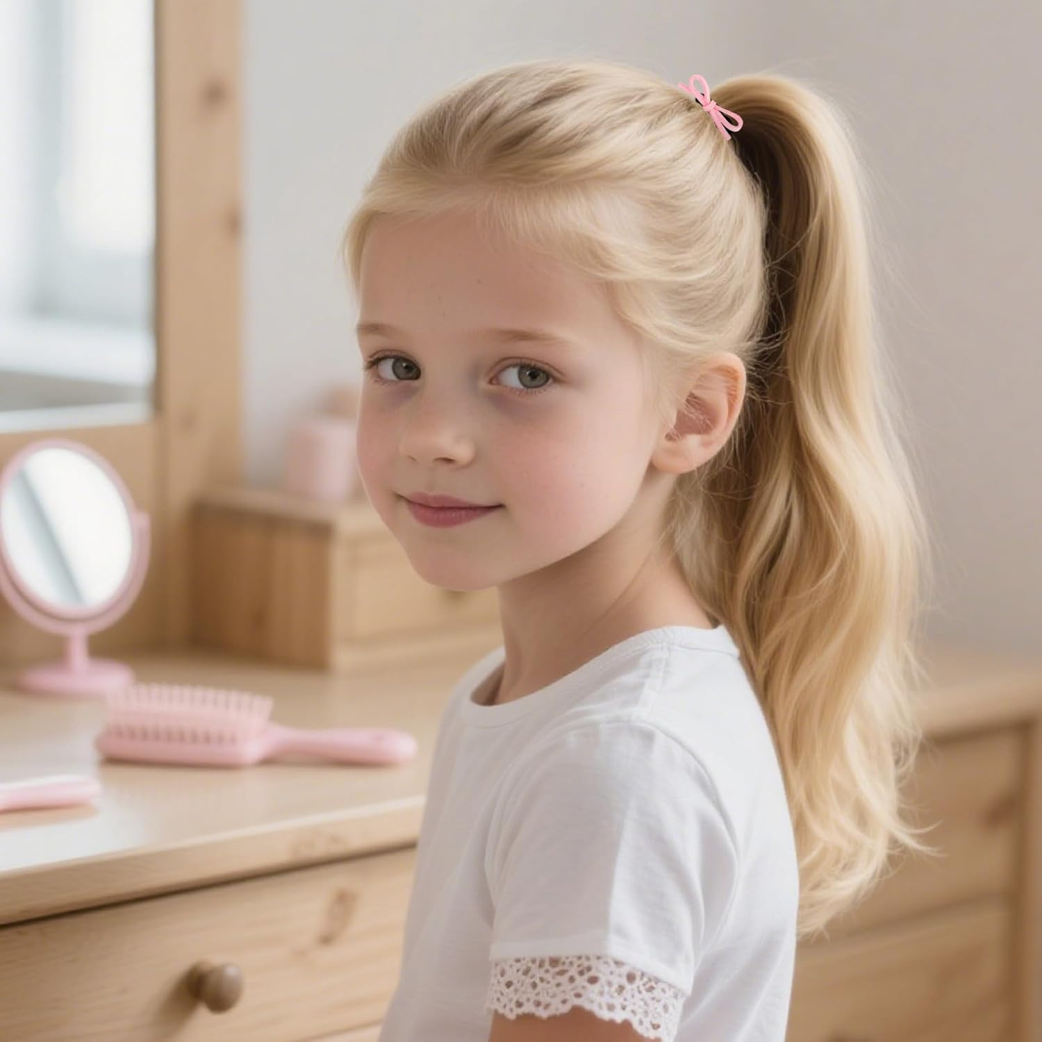 Bumlofa 40 Small Bands with Bows Hair Bows Girls