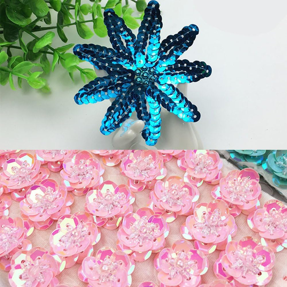 VAPKER 15 Colors 6Mm Loose Sequins Rainbow Cup Sequin Bulk Iridescent Spangles Craft Supplies Assorted Colors for DIY Arts Crafts Making(150Gram) image number 6