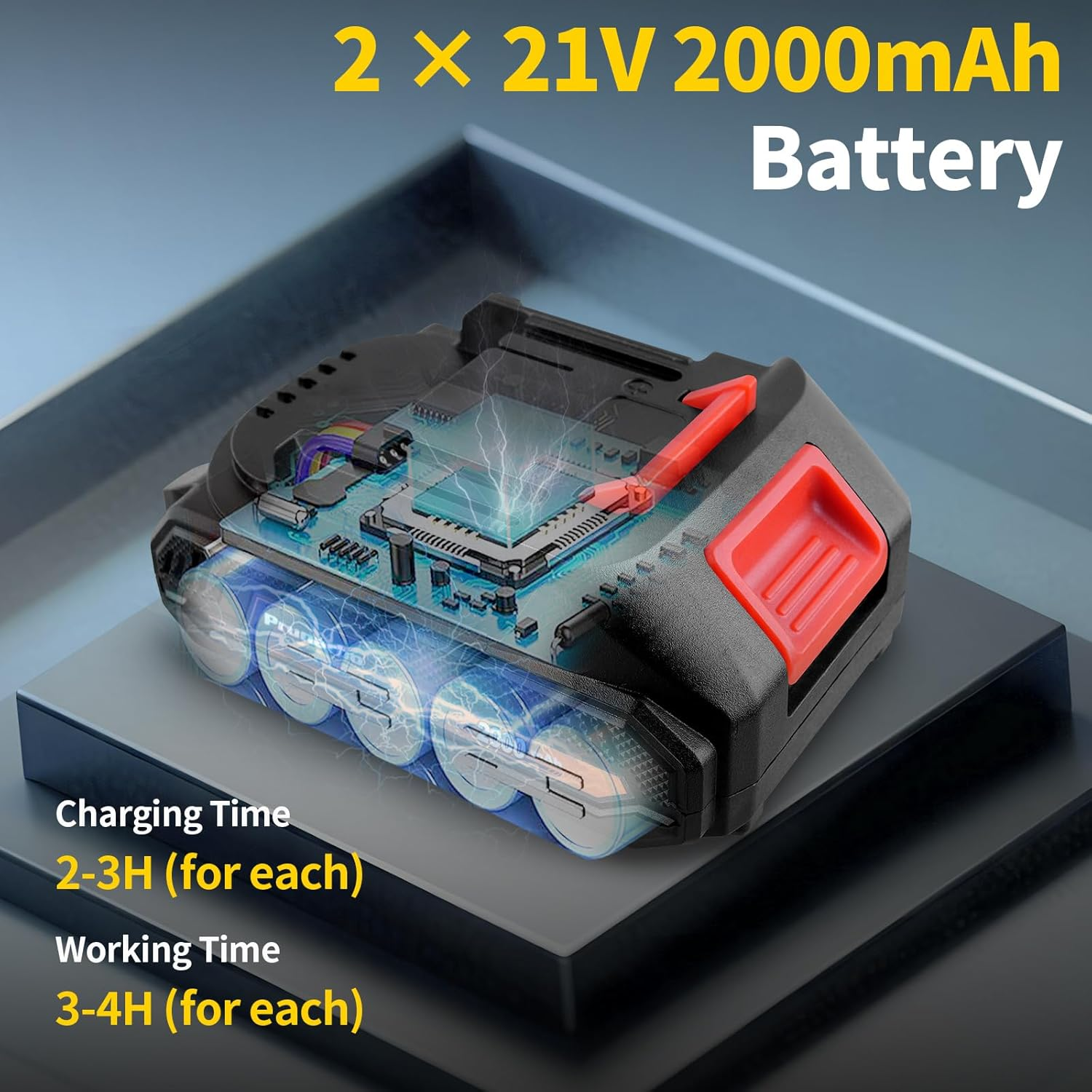 Prunarbo Electric Pruning Shears Cordless 40Mm with 4000Mah Batteries, Compatible with Makita 18V Battery Powered Pruner 1.6'' Electric Secateurs Branch Cutter Professional Garden Tool image number 2