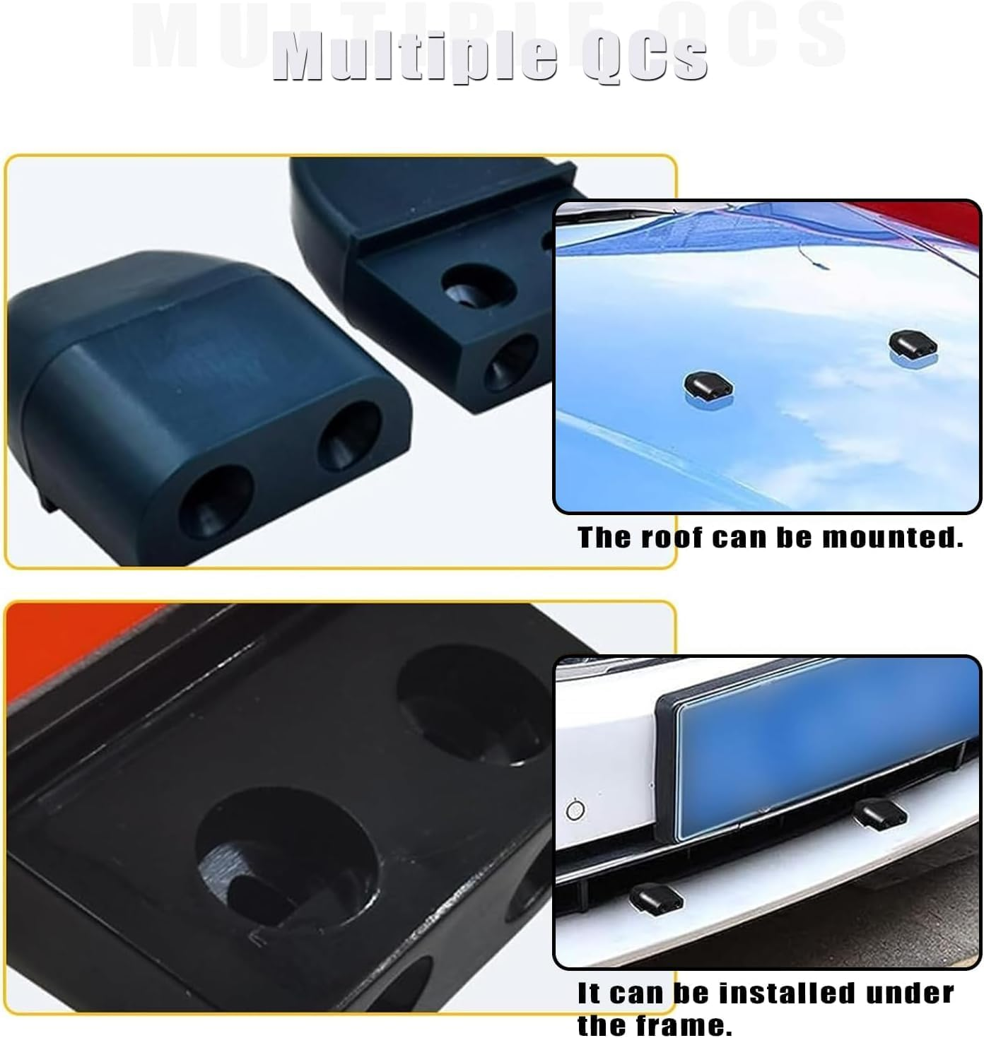 Mijradge 4 Pcs Car Deer Warning Whistle Devices Dual Construction Deer Warning Whistle Devices Repellent Animal Alert Horn Devices Car Truck and Motorcycle Black image number 4