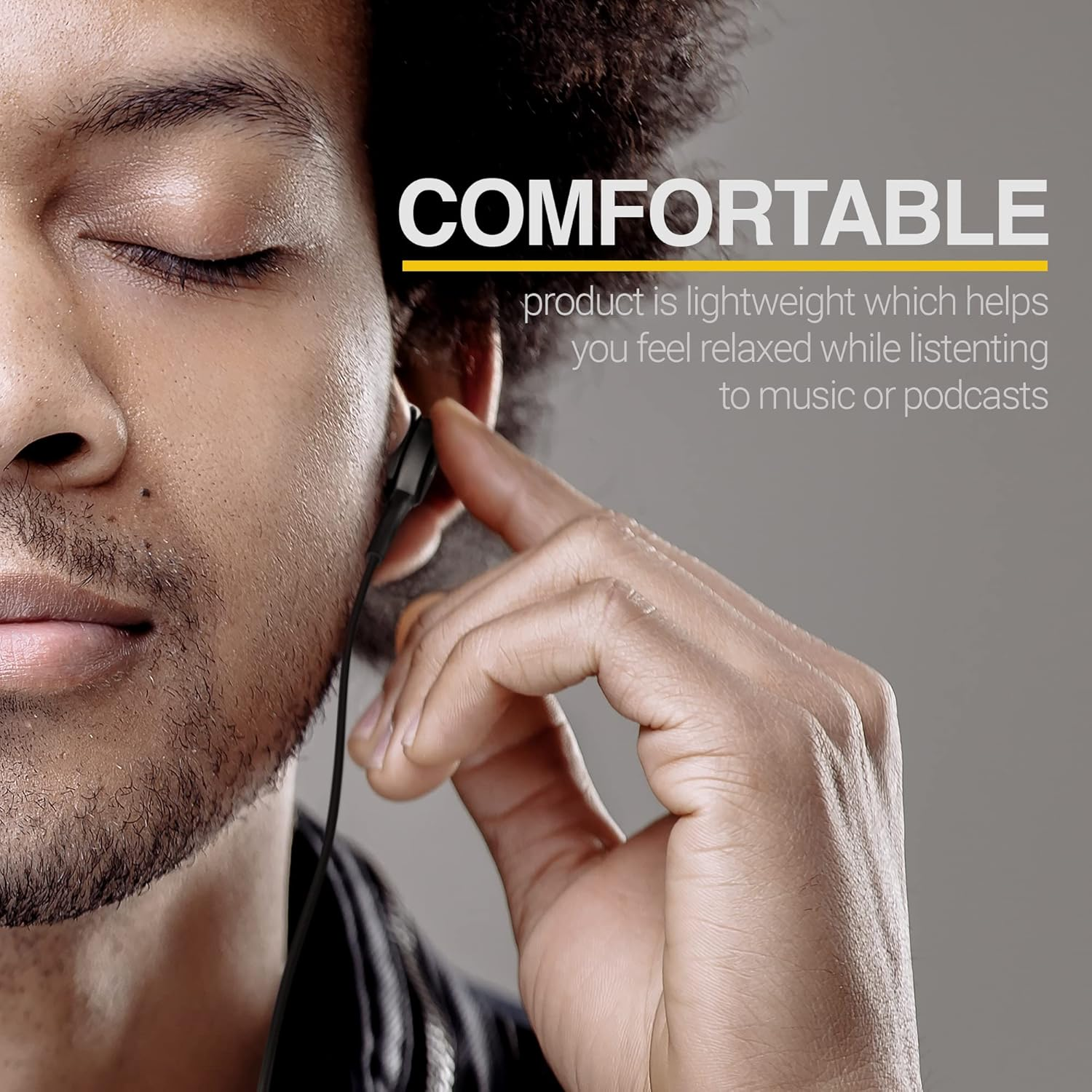 Ellogear OEM Earbuds Stereo Headphones for Samsung Galaxy S10 S10E plus Cable - Designed by AKG - with Microphone and Volume Buttons (Black) image number 1