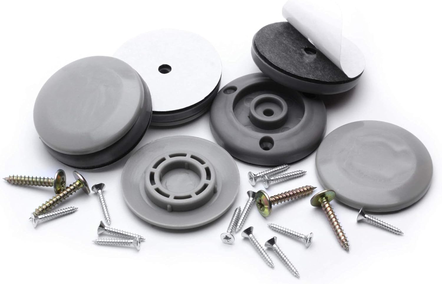 Gorillaglides CB503 50Mm Furniture Sliders/Screw on Glide Floor Protectors (Set of 4 Glides) for Carpet and Hard Surface Sliding, Round