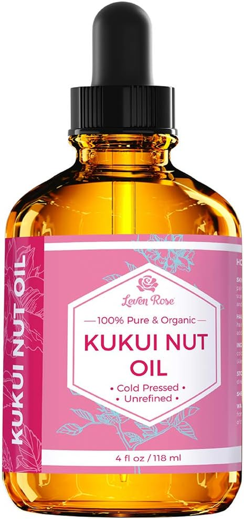 Kukui Nut Oil from , 100% Natural Organic (Cold Pressed, Unrefined) 120Ml image number 5