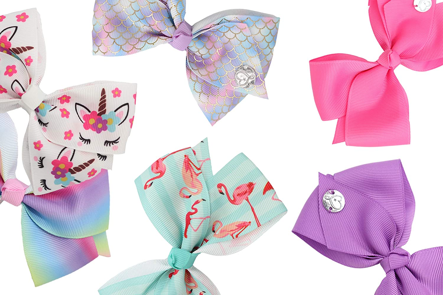 YJ Premiums Large Hair Bows for Girls Handmade Grosgrain Ribbon Hair Bow Alligator Clips Hair Accessories for Little Girls (Jojo, A) image number 1