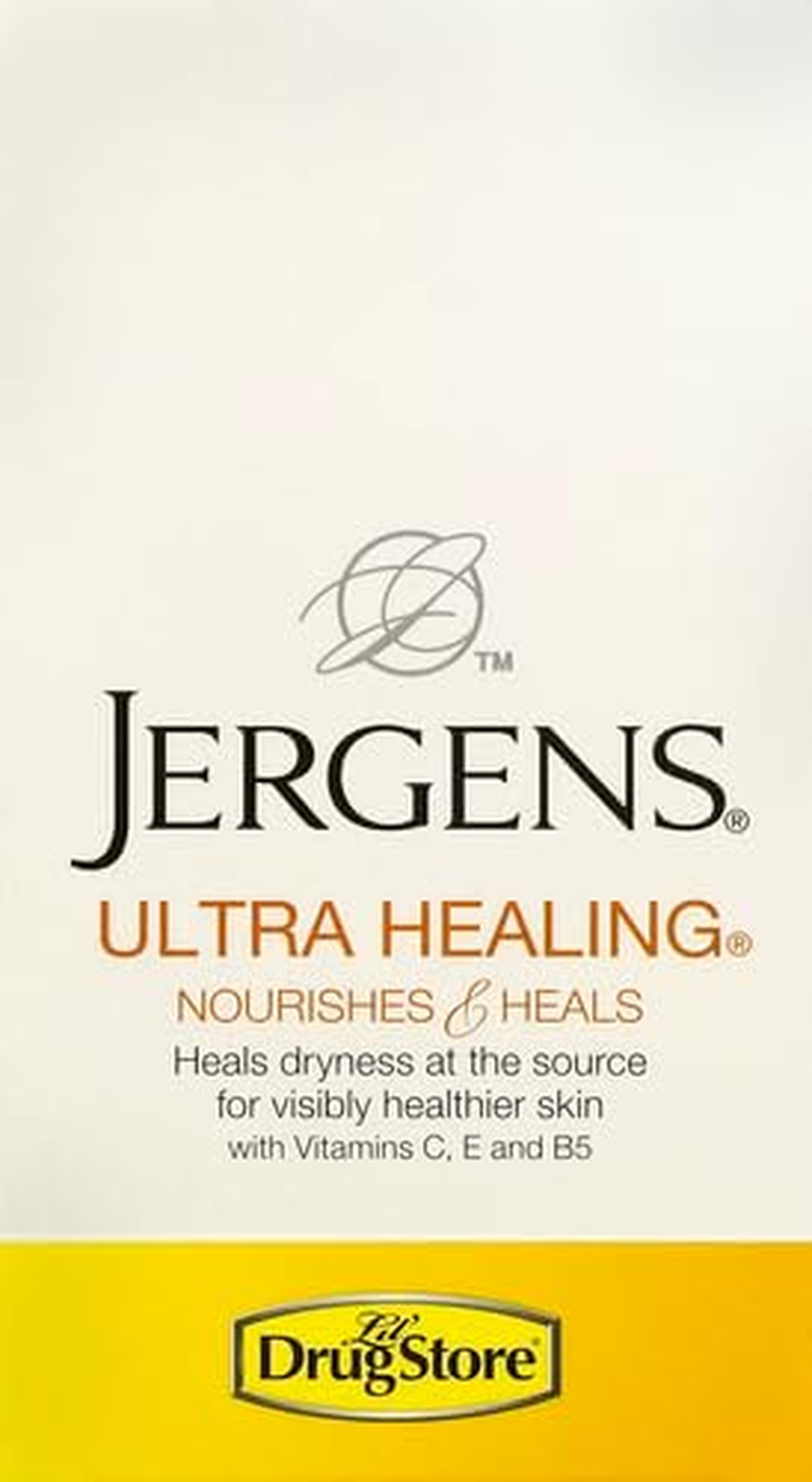Jergens Ultra Healing Lotion, Hand and Body, Dry Skin Travel Size Moisturizer, for Absorption into Extra Dry Skin, Use after Washing Hands, 1 Ounce, with HYDRALUCENCE Blend, Vitamins C, E, B5 image number 3