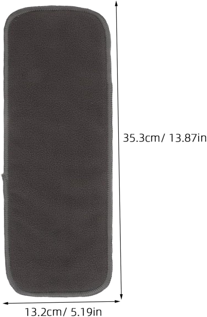 Kisangel 10Pcs Diaper Pad Insert Washable Bamboo Charcoal Pads Reusable Nappy Booster for Newborns Toddlers Household Use image number 5
