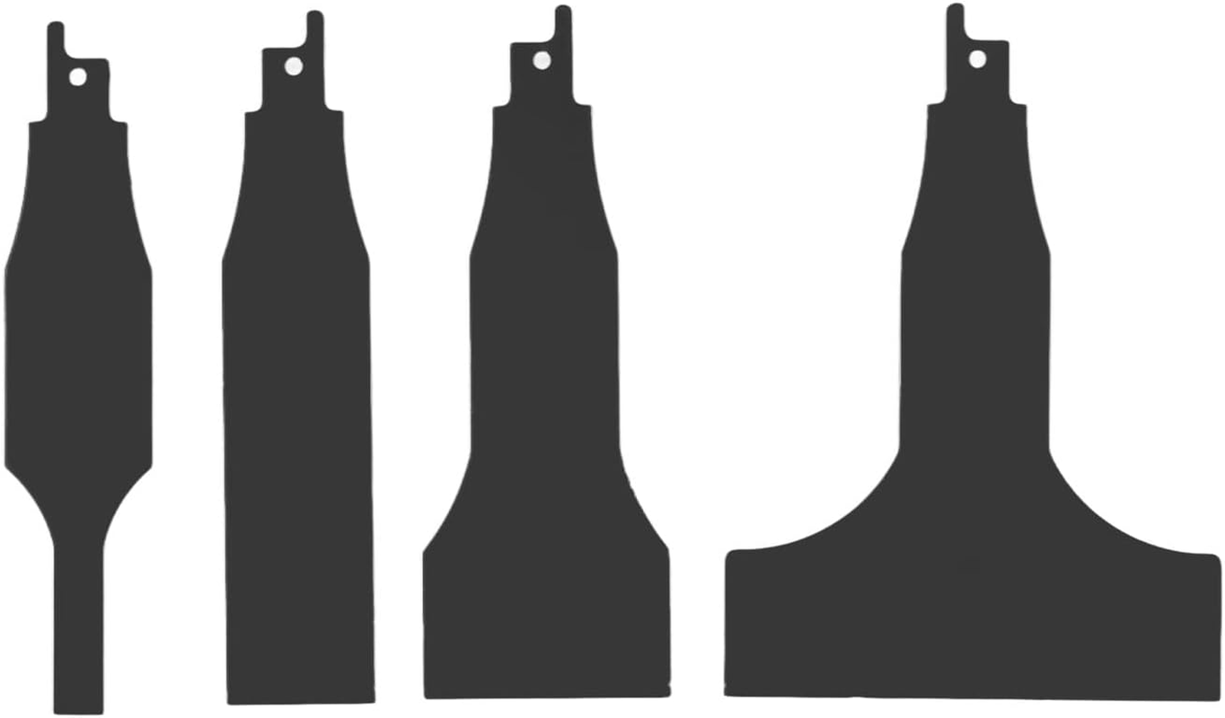 Changor Scraper Set, High Carbon Steel Multi-Size Tile Cleaning Blades for Reciprocating Saw, Home Floor and Wall Maintenance Tool with 10/30/50/100Mm Inserts, 4PCS Set image number 5