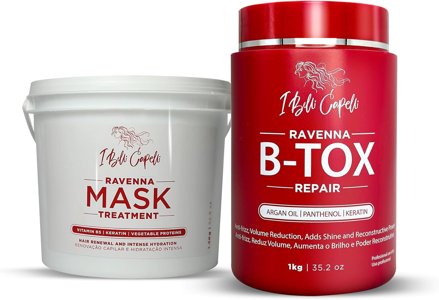 I Belli Capelli Ravenna Mask Repair Kit + Intense Moisturizing Mask image number 6
