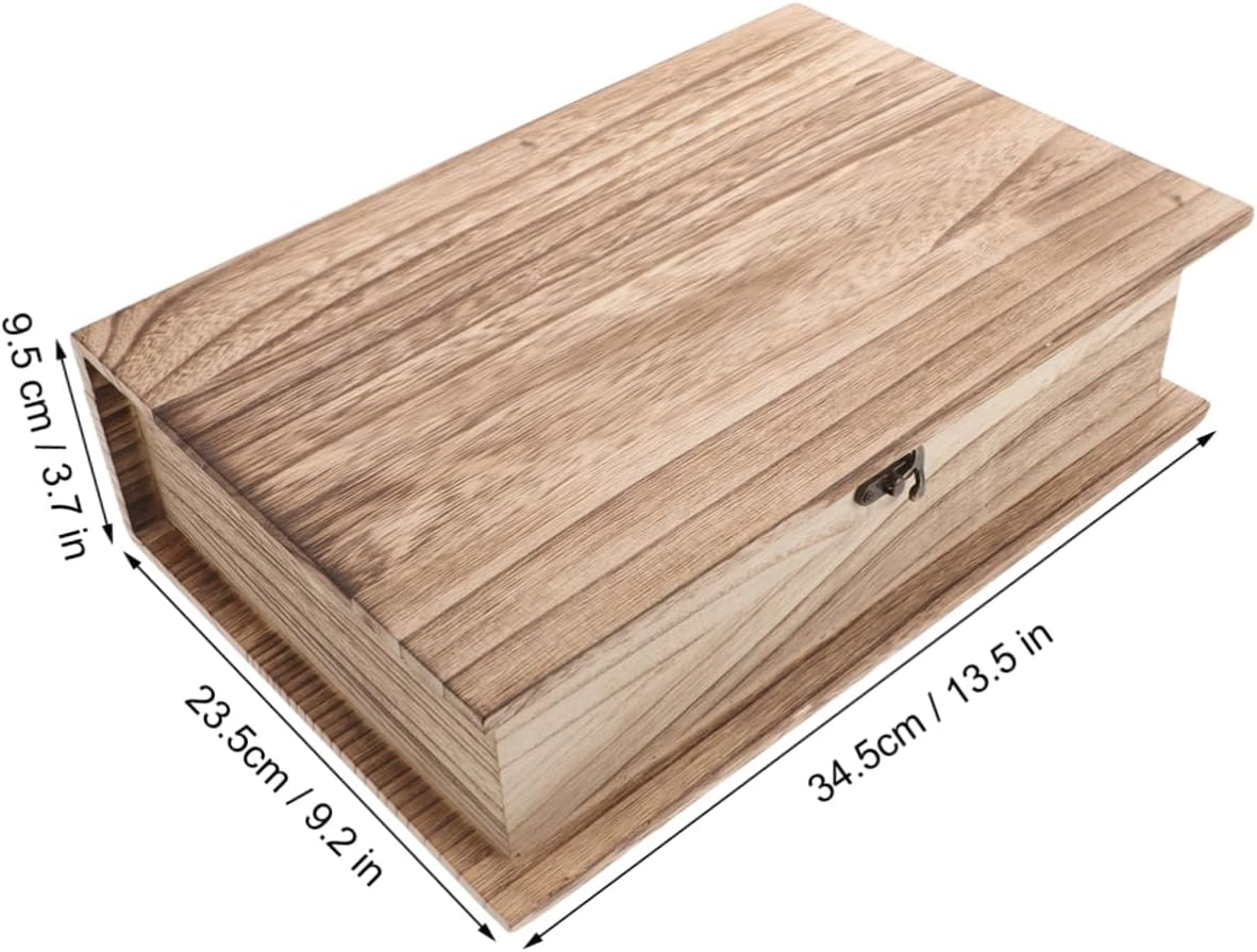 Wooden Bible Box Unfinished Container for Keepsake Storage Hinged Lid for Prayer Box and Home Decoration image number 2