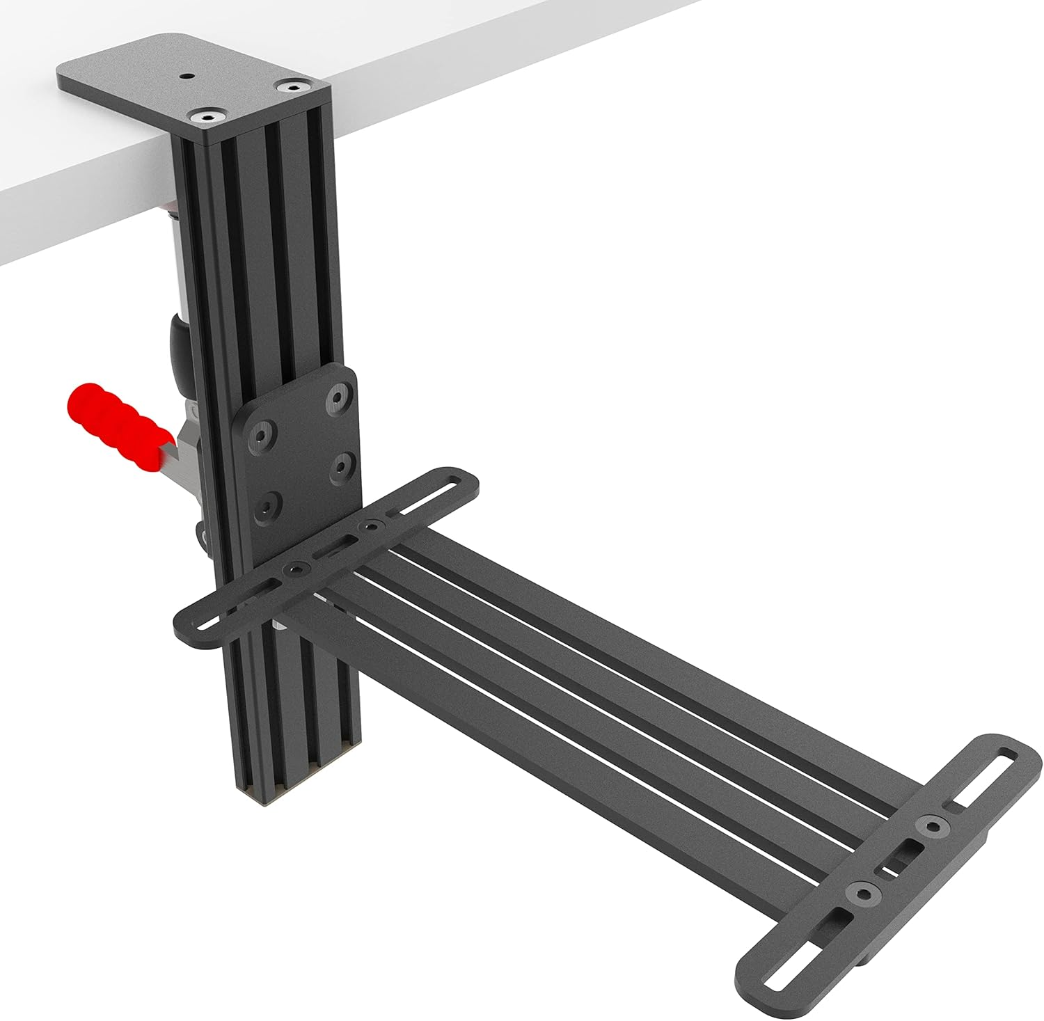 Easyget 2 Set Hotas Desk Mount for the Flight Sim Joystick, Throttle, MFD Compatible with Thrustmaster Hotas Warthog, Thrustmaster MFD (Color Black) image number 2