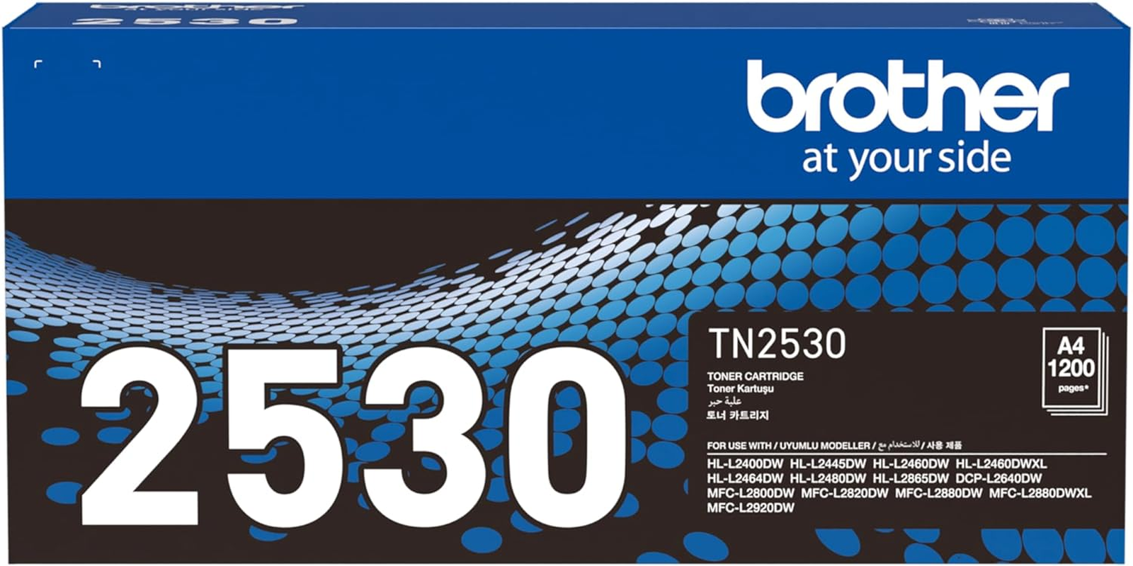Brother Genuine TN2530XL Black Toner Cartridge, Page Yield up to 3000 Pages