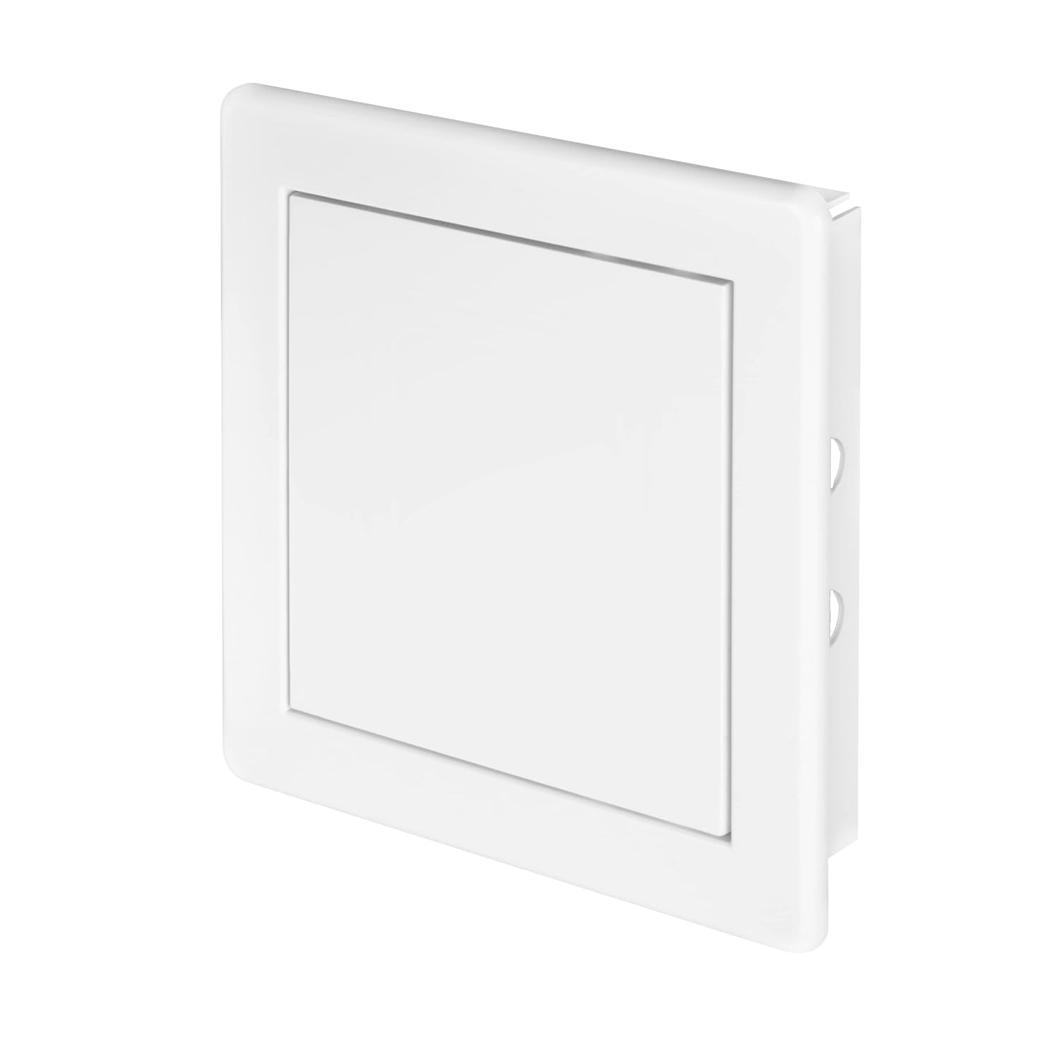 Awenta 150 X 150 Mm Plastic Access Panel Door - White Opening Flap Cover Plate - Inspection Hatch - Door Latch - Concealed Hinge - Removable Door - Paintable Smooth Surface (6 X 6 Inches) image number 1