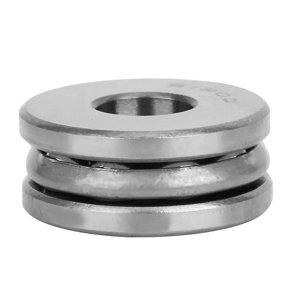 Jectse 5Pcs 51200 Bearing,Plane Axial Ball Thrust Bearing Set,Single Column,Precise Practical Industrial Hardware Accessory,Inner Diameter 10Mm Outer Diameter 26Mm image number 3