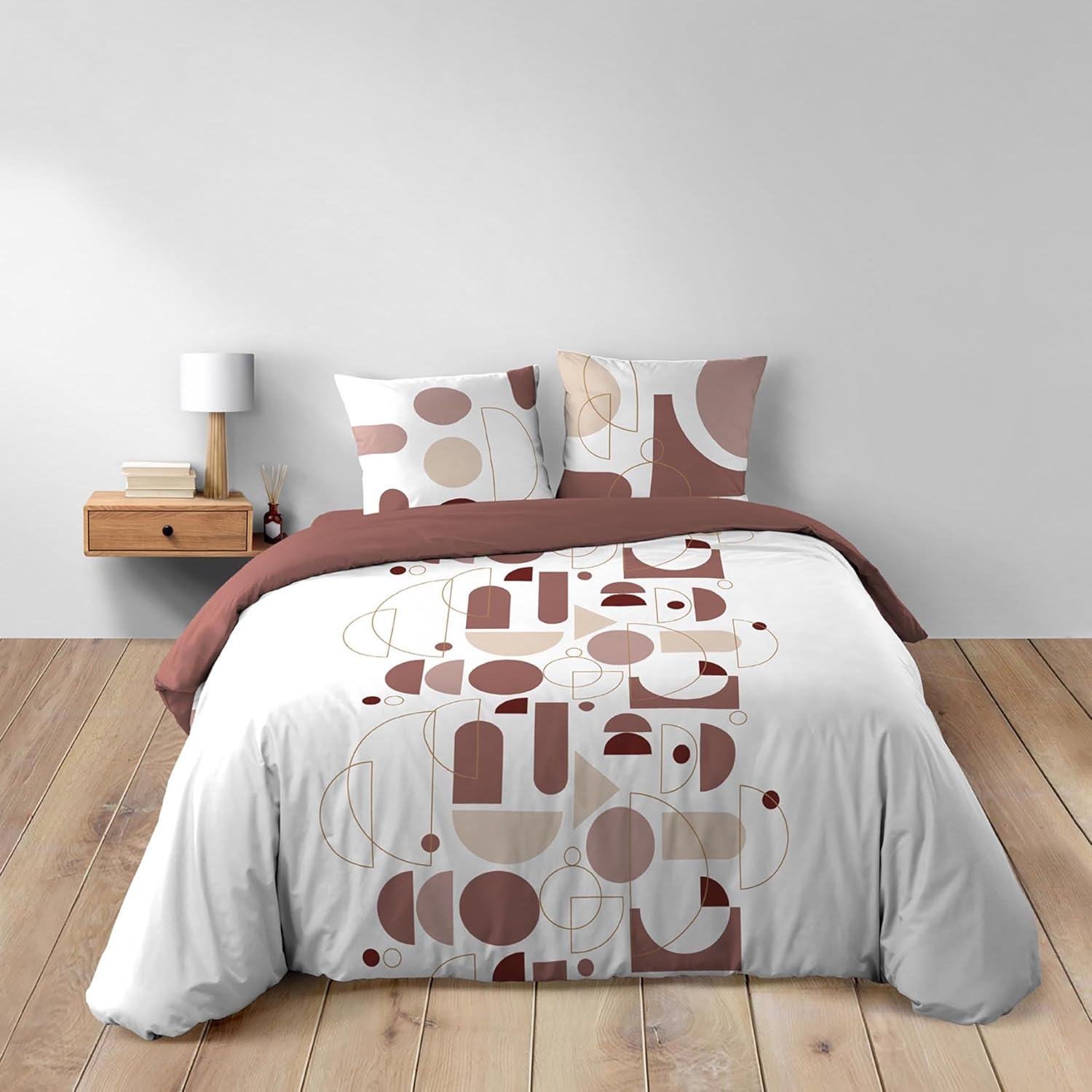 Douceur D'Int&eacute;rieur, 3 Piece Bedding Set (260 X 240 Cm) Chilipop Pink 100% Cotton image number 5