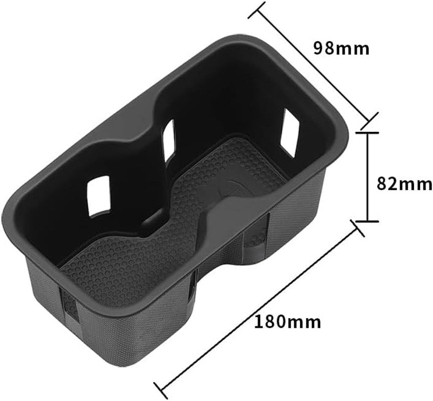 Center Console Cup Holder Plug-In for BYD Shark 6 Pickup Truck, with anti Shake and Detachable Functions, Washable Rubber Pad Black image number 1
