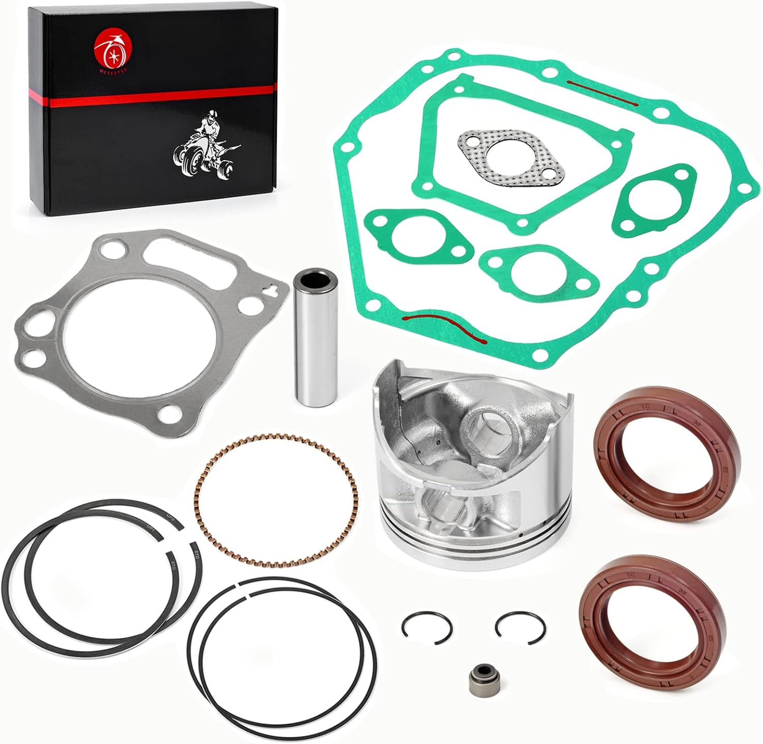 357Cc Engine Rebuild Kit Std Piston & Rings Gaskets Seals for Yamaha G21 G22 G23 G27 G28 2001-2009 YXP700A YXP1000A Pro Hauler 700 1000 2004-2006 YDR-A YTF-1 YTF-2 2007-2018 image number 2