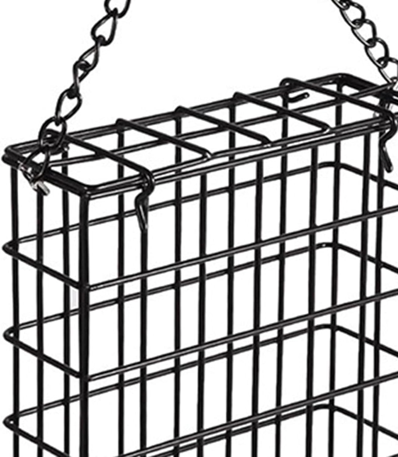 1PCS Suet Feeder for Wild Birds, Sturdy Metal Cage Bird Feeder with Hook for Outdoor Garden Patio, Hanging Suet Cake Feeders for Bird Lovers