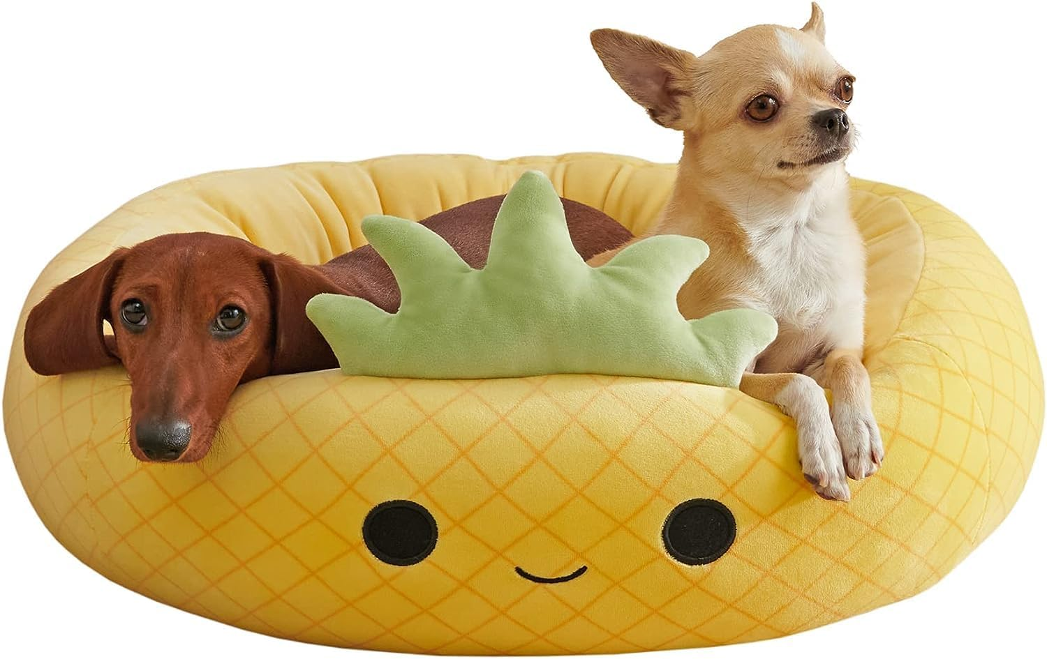 Squishmallows 20-Inch Maui Pineapple Pet Bed - Small Ultrasoft Official Squishmallows Plush Pet Bed image number 6