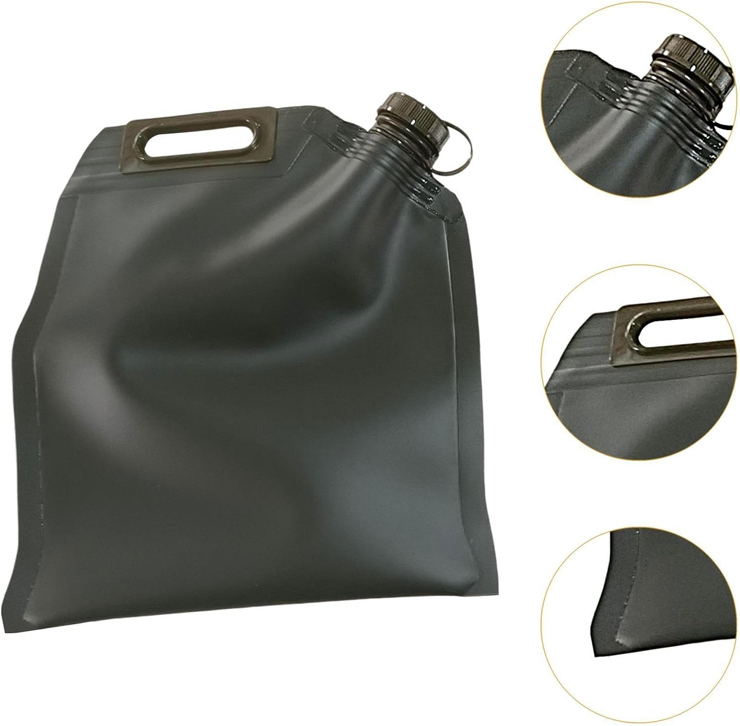 Soft Oil Bag, Bladder Fuel Tank, Long Travel, Rugged Outdoor Supplies, Oil Bag, Foldable Fuel Container for Motorcycle Car, 10L image number 3